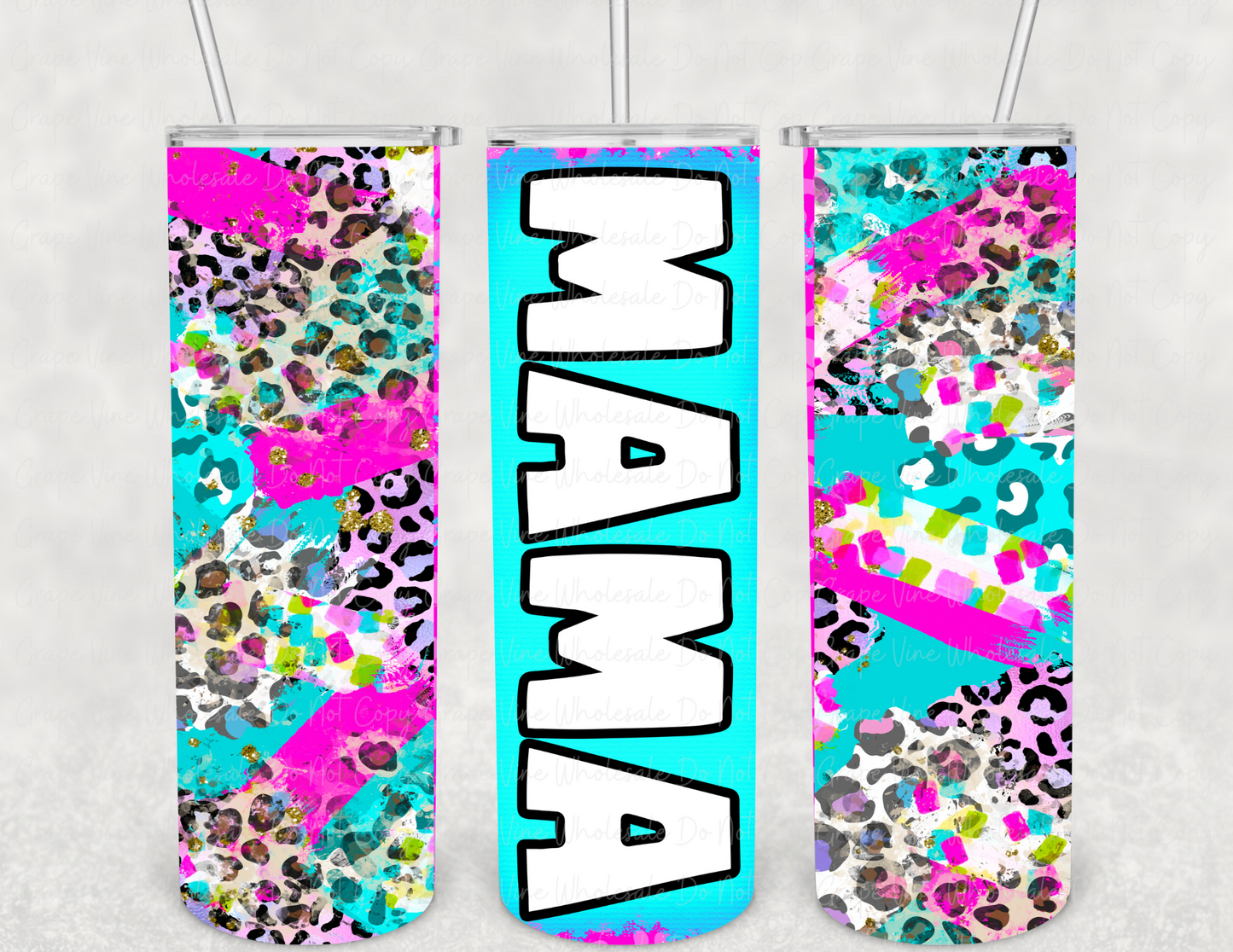 Highlighter Mama -Choose your option- 20oz Skinny Tumbler Grape Vine Wholesale