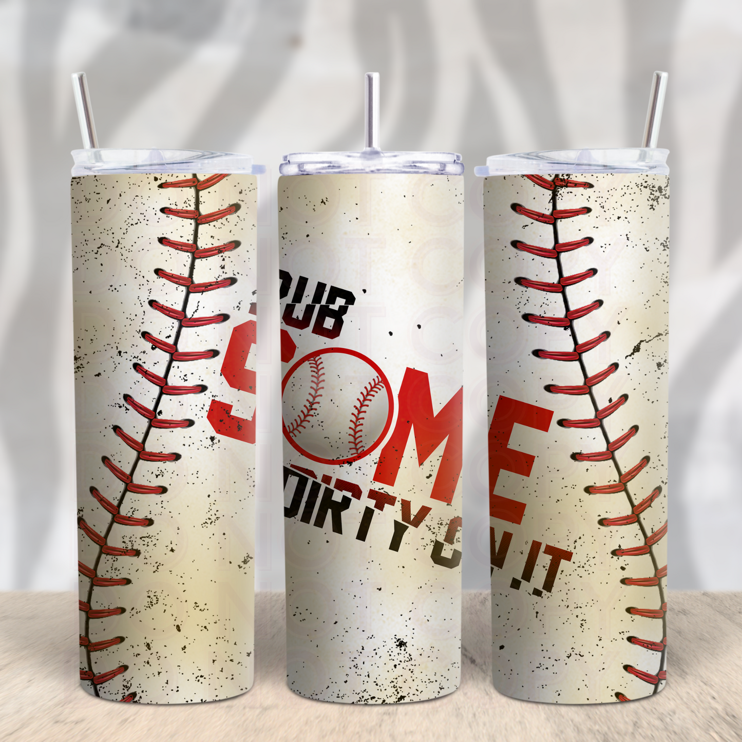 Rub Some Dirt on It 20oz Skinny Tumbler Grape Vine Wholesale