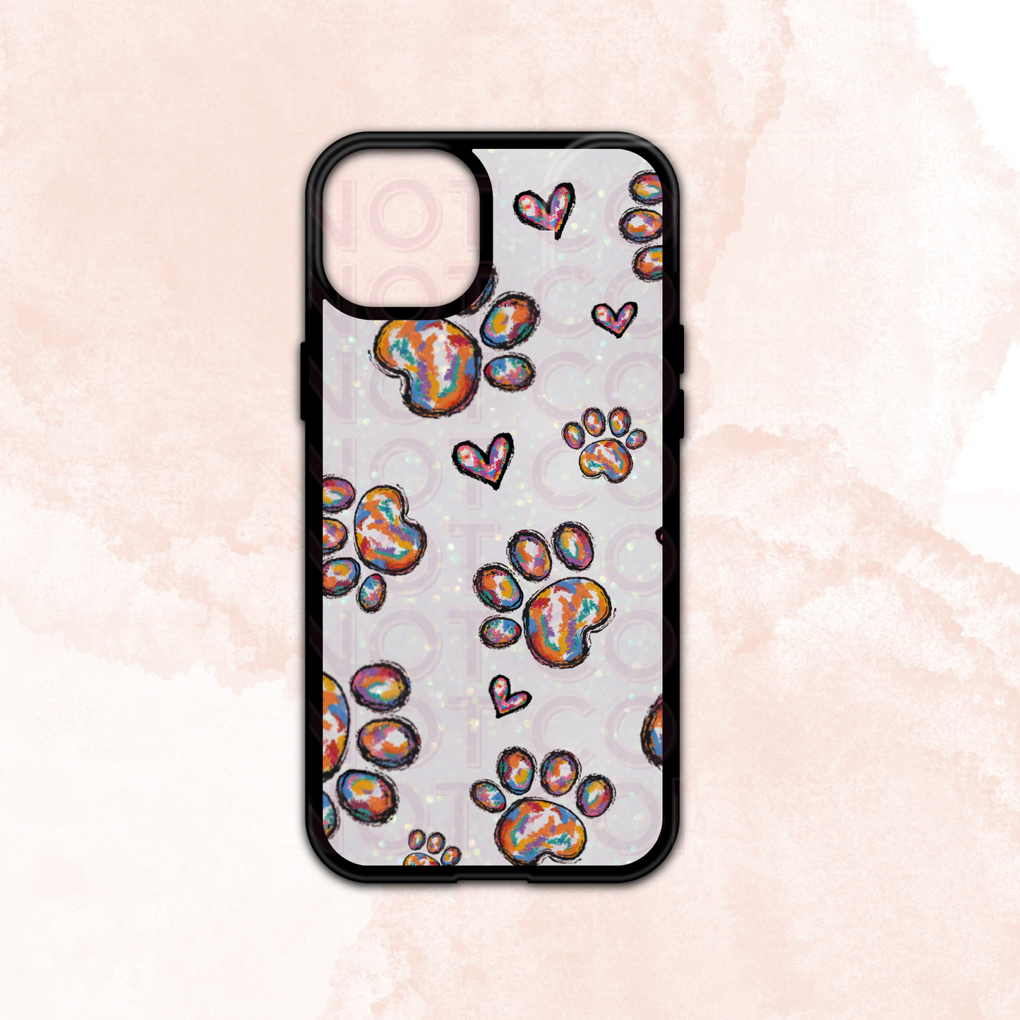 Serape PawPrints iPhone Case (non glitter finish) MOQ 5 Grape Vine Wholesale