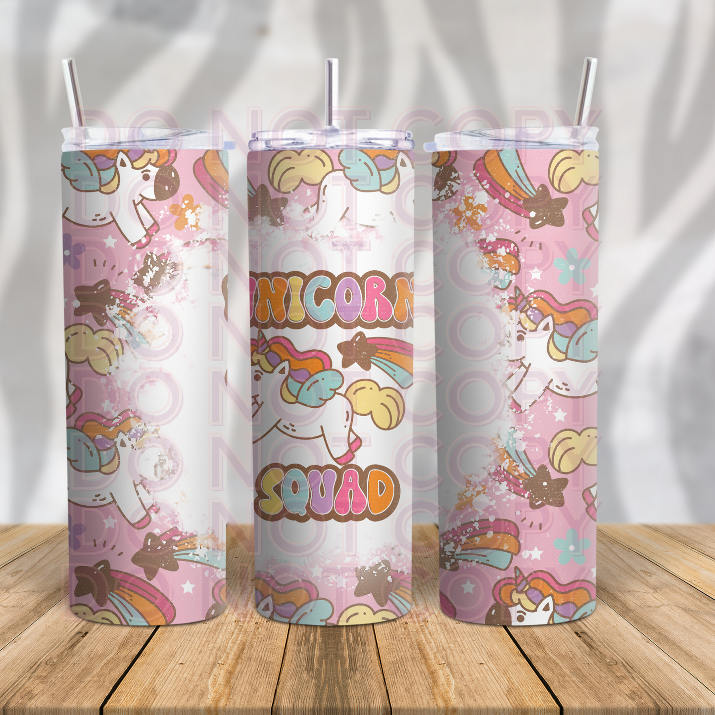 Unicorn Squad 20oz Skinny Tumbler Grape Vine Wholesale