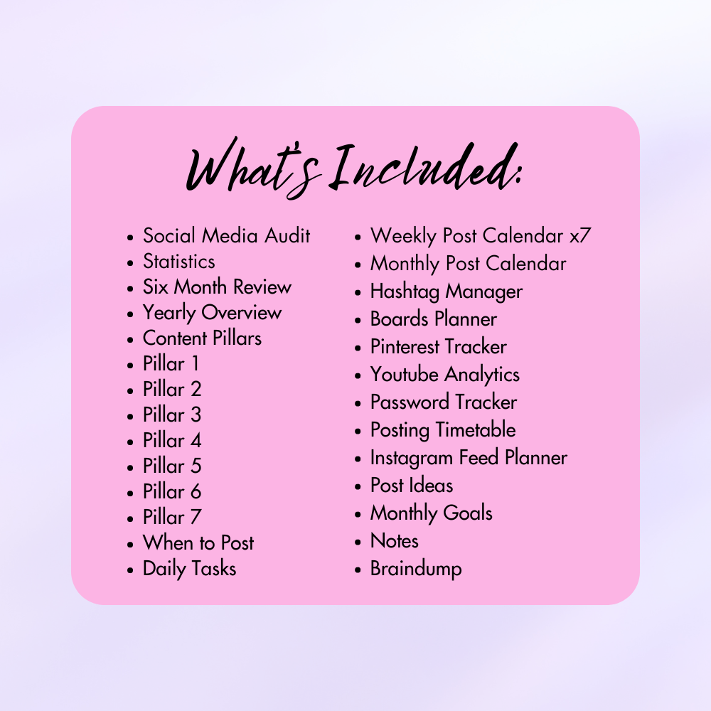 Digital Social Media Planner – Printable & Editable | Organize, Track & Grow Your Online Presence