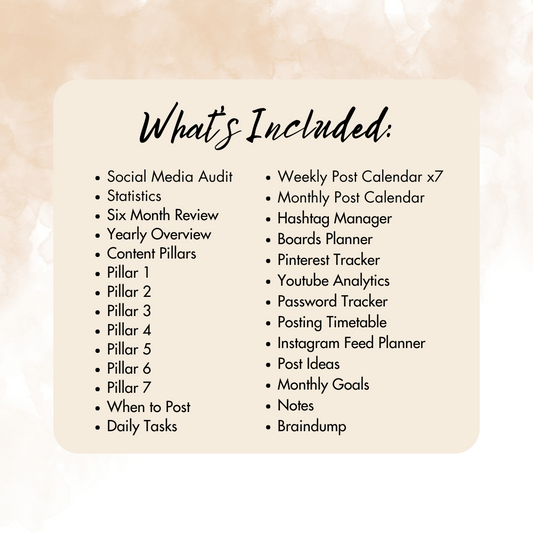 Digital Social Media Planner – Printable & Editable | Organize, Track & Grow Your Online Presence