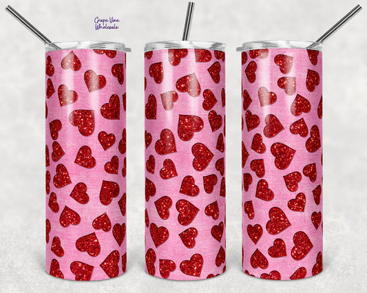 All You Need Is Love 20oz Skinny Tumbler Grape Vine Wholesale