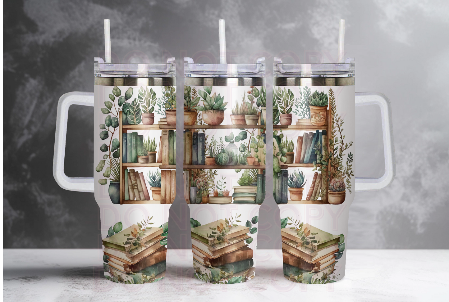 Books and Plants 40oz tumbler Grape Vine Wholesale