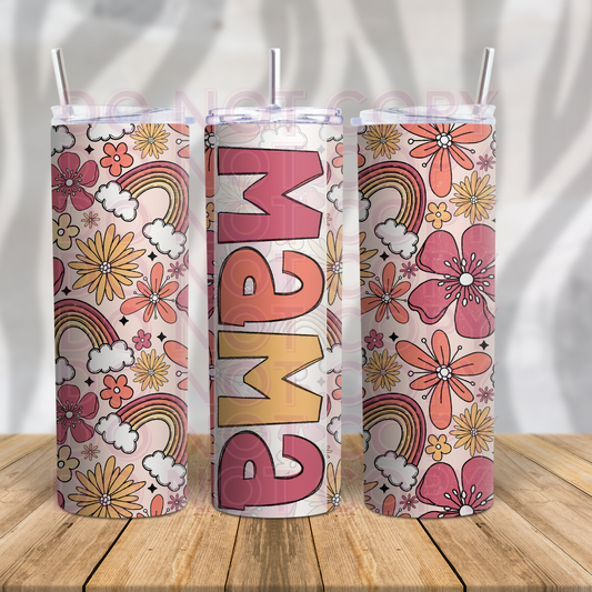 Cute Floral Mama-23- 20oz Skinny Tumbler Grape Vine Wholesale