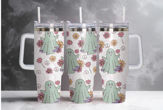 Cute Retro Ghosts 40oz tumbler Grape Vine Wholesale