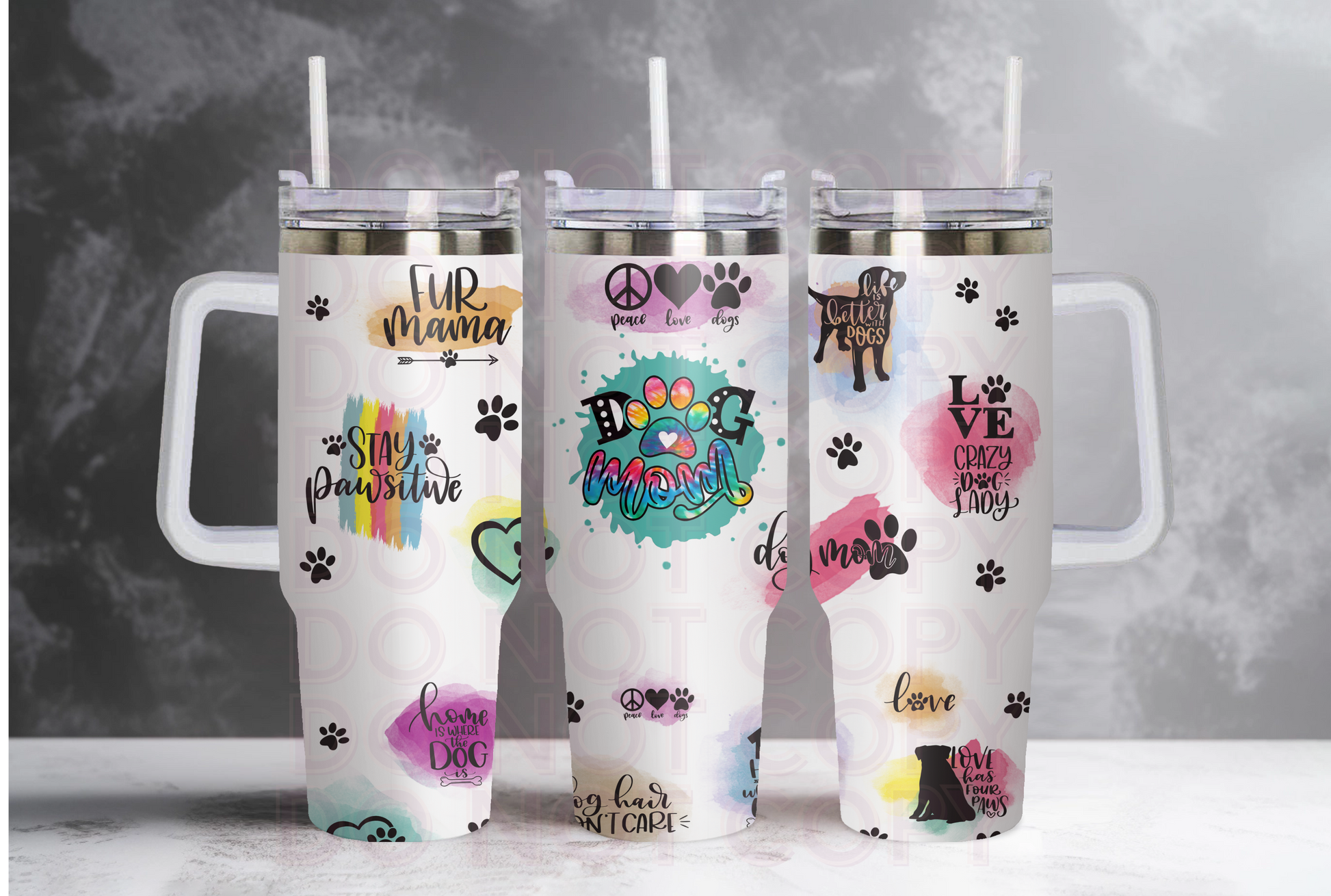 Dog Mom 40oz tumbler Grape Vine Wholesale