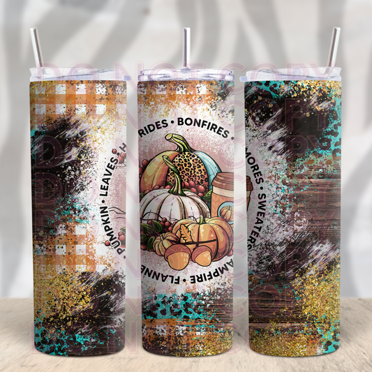 Fall Vibes 20oz Skinny Tumbler Grape Vine Wholesale