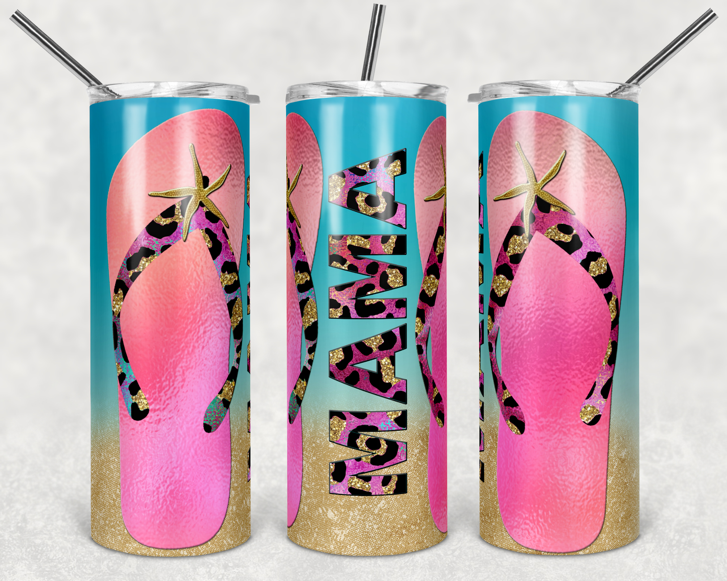 Flip Flop Mama 20oz Skinny Tumbler Grape Vine Wholesale