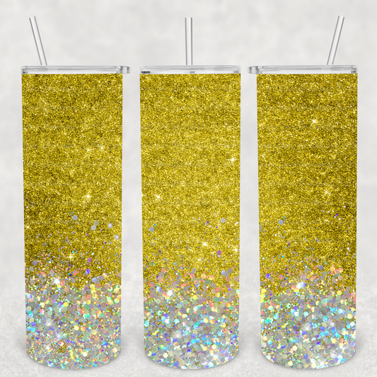 Gold Ombre 20oz Skinny Tumbler Grape Vine Wholesale