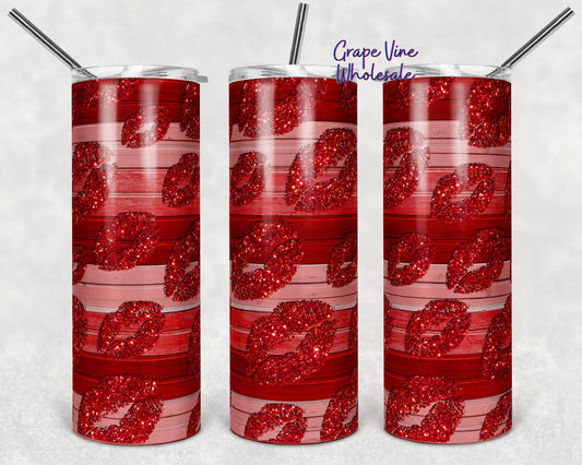 Her Cherry Lips.. 20oz Skinny Tumbler Grape Vine Wholesale