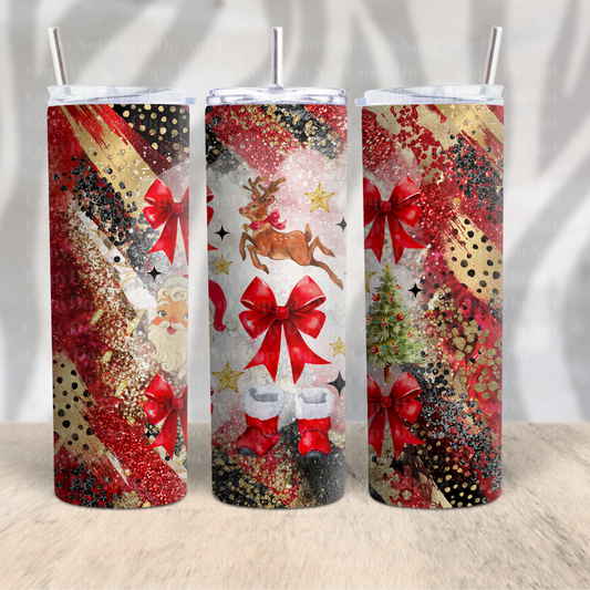 Coquette Traditional Christmas (2024) 20oz Skinny Tumbler