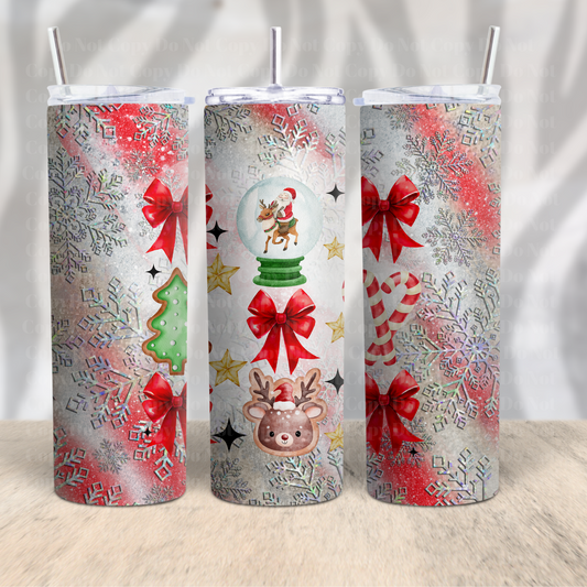 Cutesy Coquette Christmas 1 (Christmas 2024) 20oz Skinny Tumbler