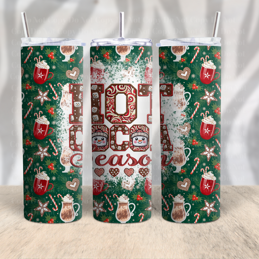 Hot Cocoa Season (Christmas 2024) 20oz Skinny Tumbler