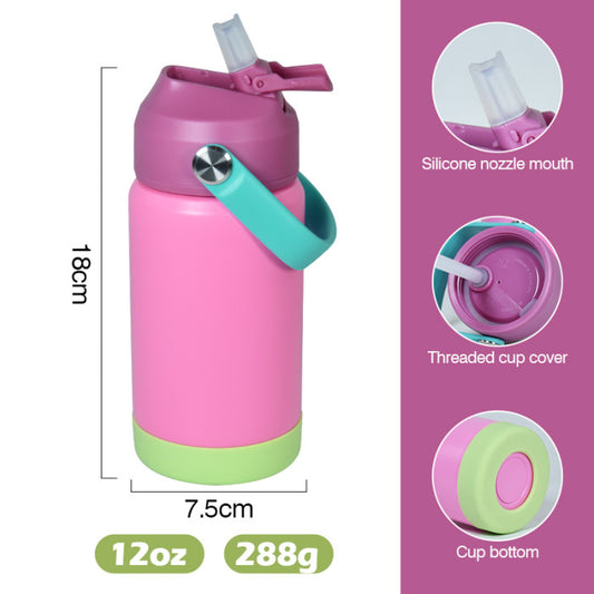 12oz Powder Coated Water Bottle for Kids