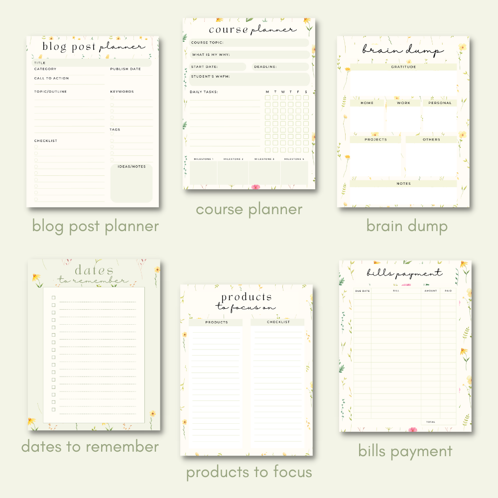 Floral Business Planner