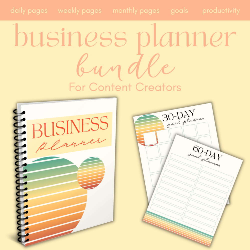 Colorful Orange Business Planner