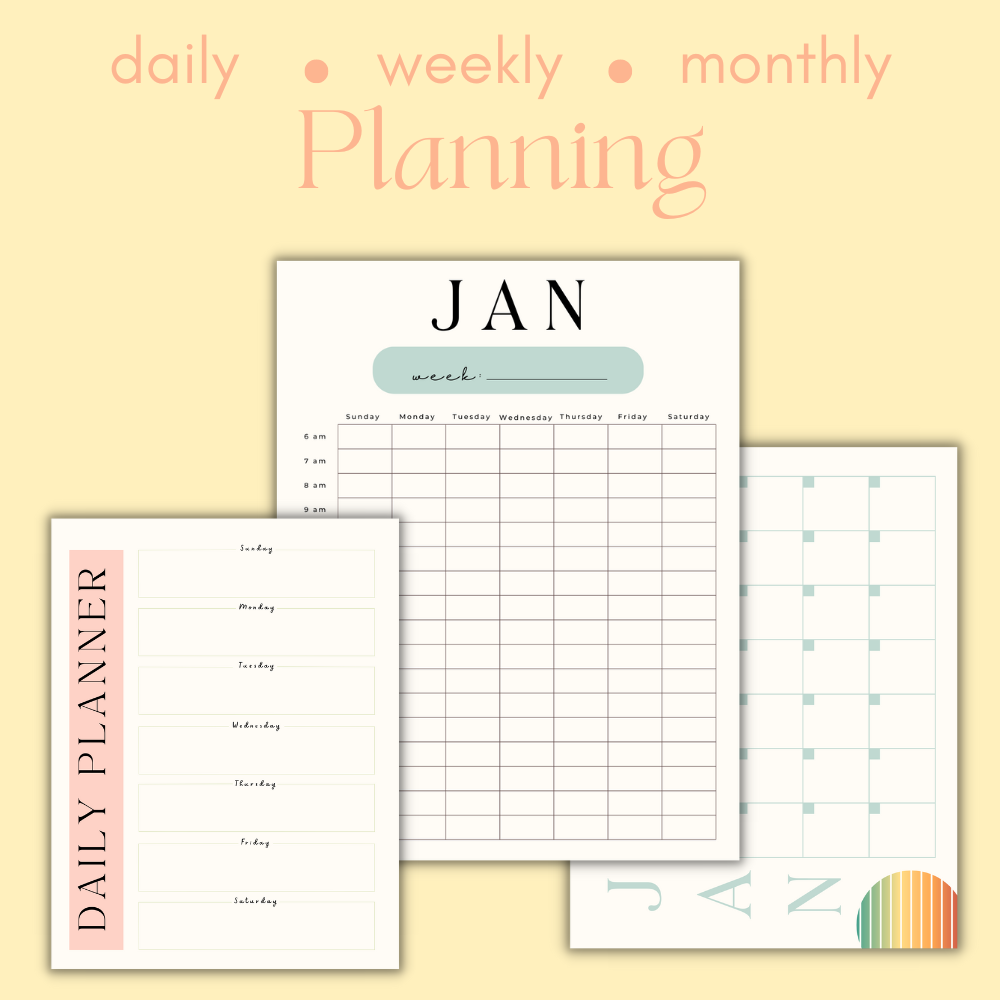 Colorful Orange Business Planner