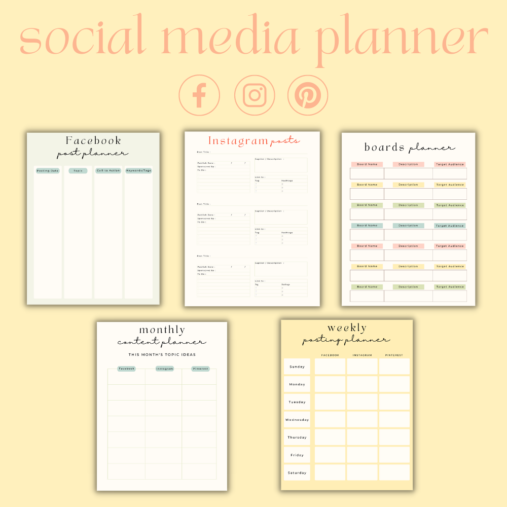 Colorful Orange Business Planner