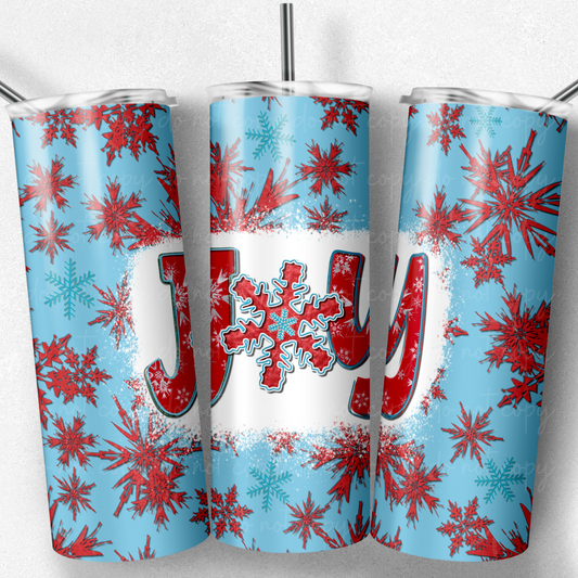 Joy Snowflake 20oz Skinny Tumbler Grape Vine Wholesale