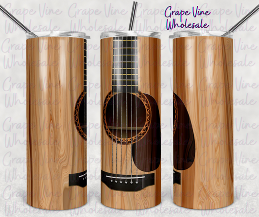 Just Ask A Guitar 20oz Skinny Tumbler Grape Vine Wholesale