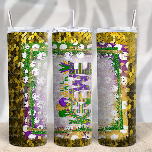 Luxe SideWalk Krewe 20oz Skinny Tumbler Grape Vine Wholesale