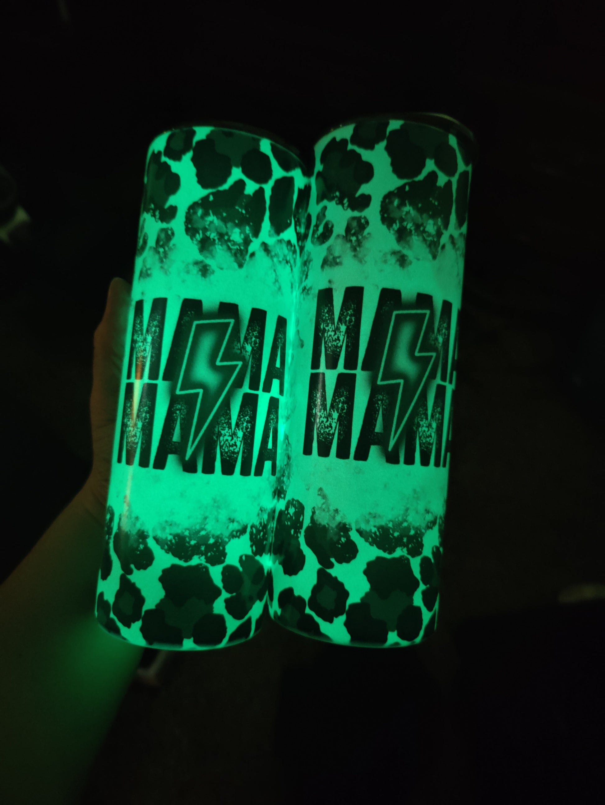 Mama Black Neon Bolt  *Color Changing* 20oz Skinny Tumbler Grape Vine Wholesale