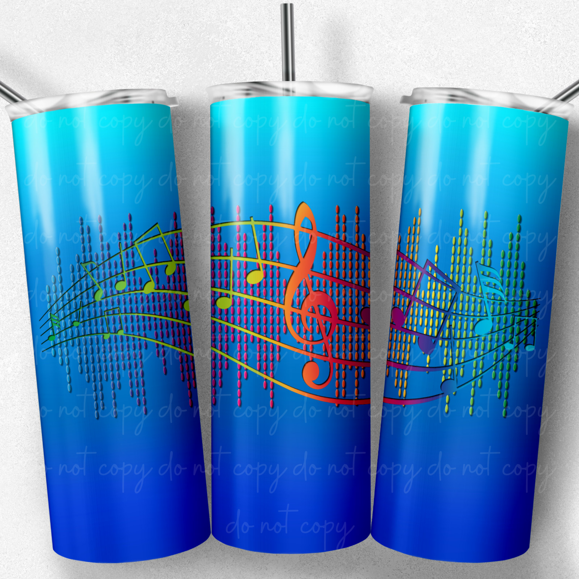 Neon Music 20oz Skinny Tumbler Grape Vine Wholesale