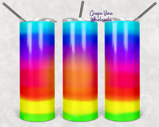 Neon Ombre 20oz Skinny Tumbler Grape Vine Wholesale