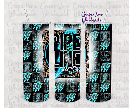 Pipeline Wife 20oz Skinny Tumbler Grape Vine Wholesale