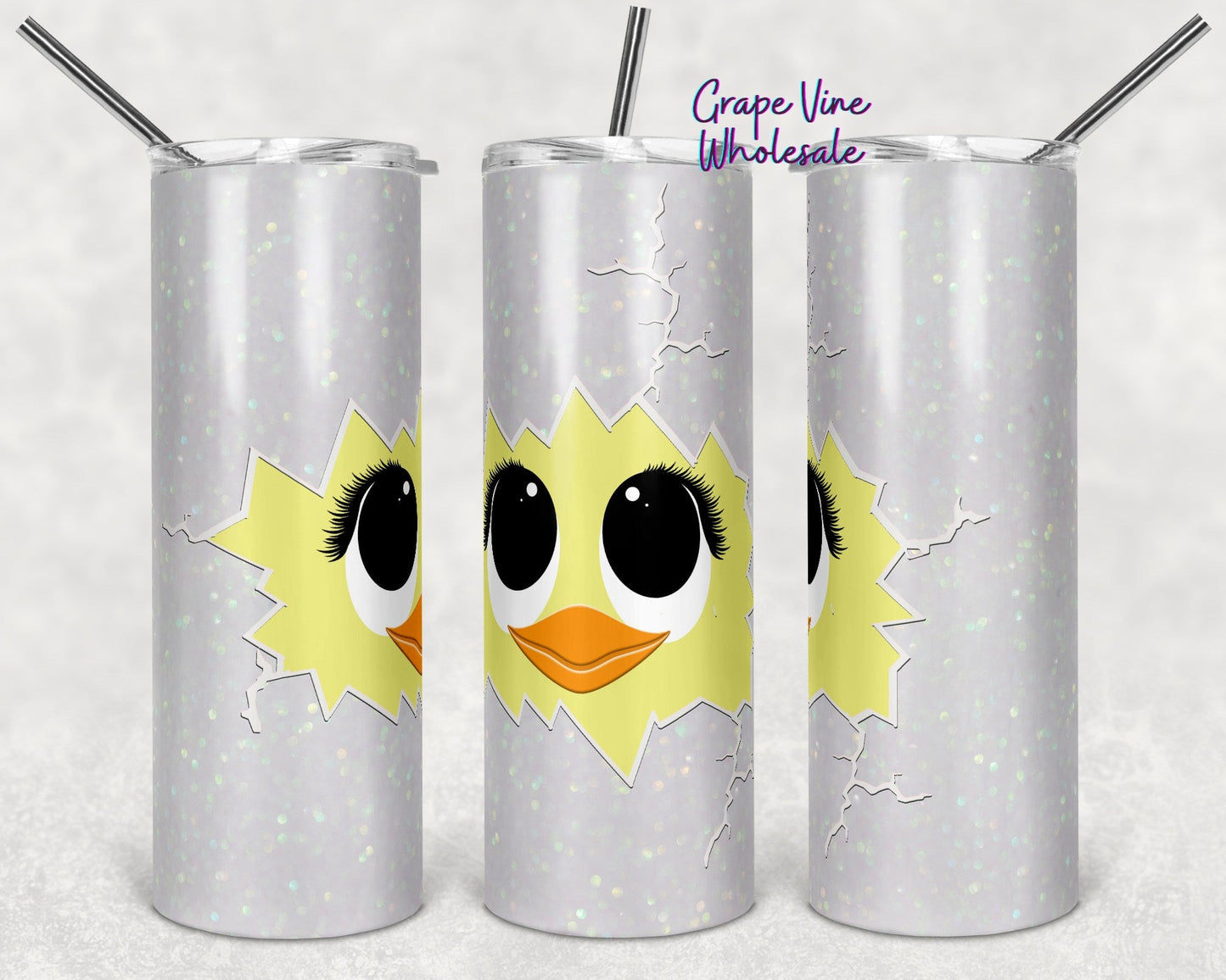 Pretty Chick Mockup 20oz Skinny Tumbler Grape Vine Wholesale