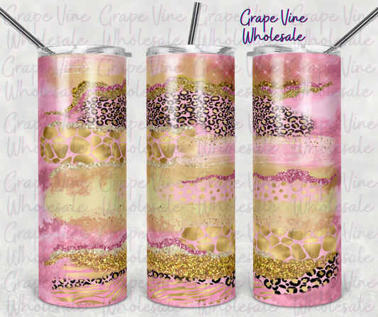 Pretty In Pink Milky Way 20oz Skinny Tumbler Grape Vine Wholesale