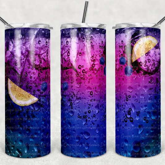 Purple Ombre Lemonade 20oz Skinny Tumbler Grape Vine Wholesale