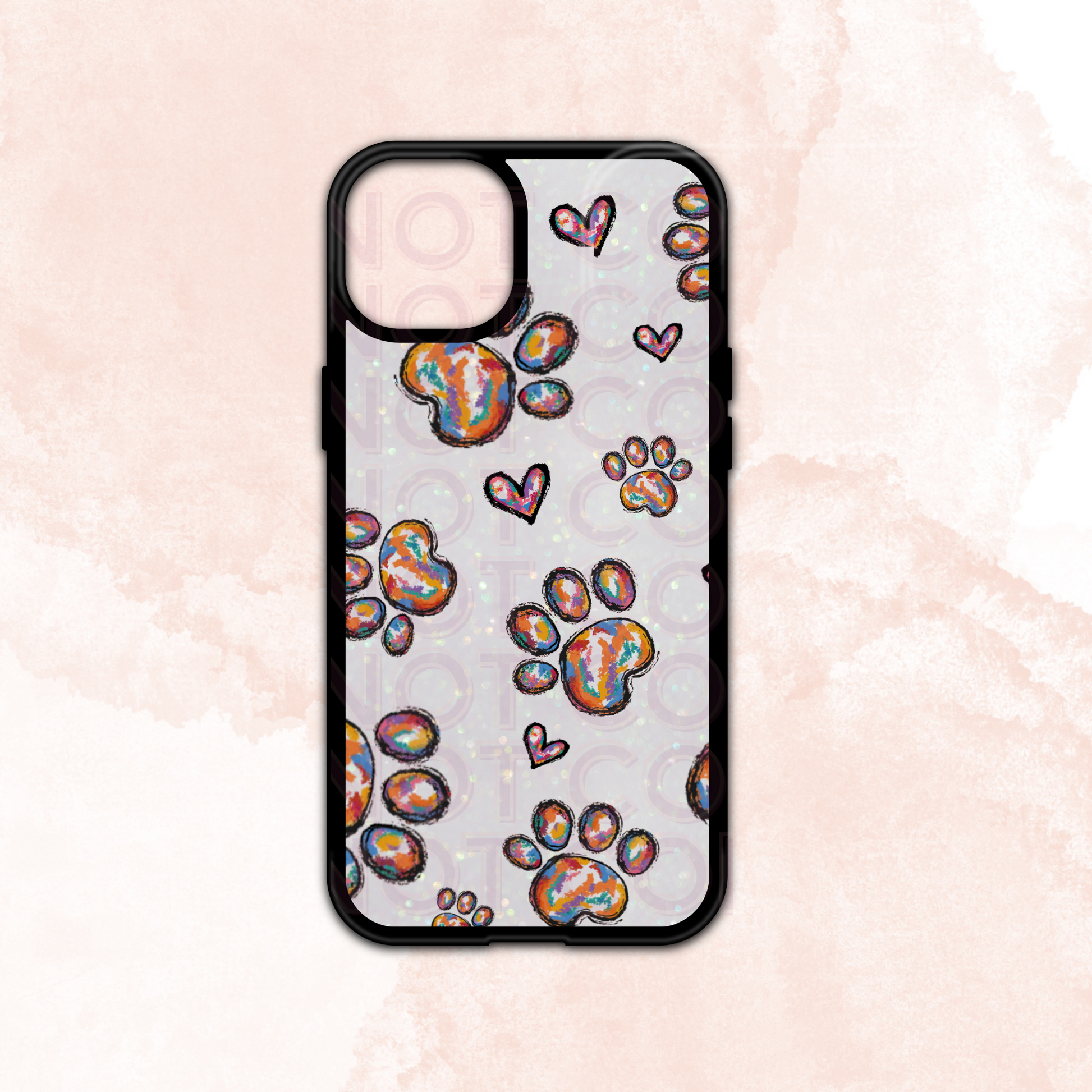 Serape PawPrints iPhone Case Slight Glitter Finish MOQ 5 Grape Vine Wholesale