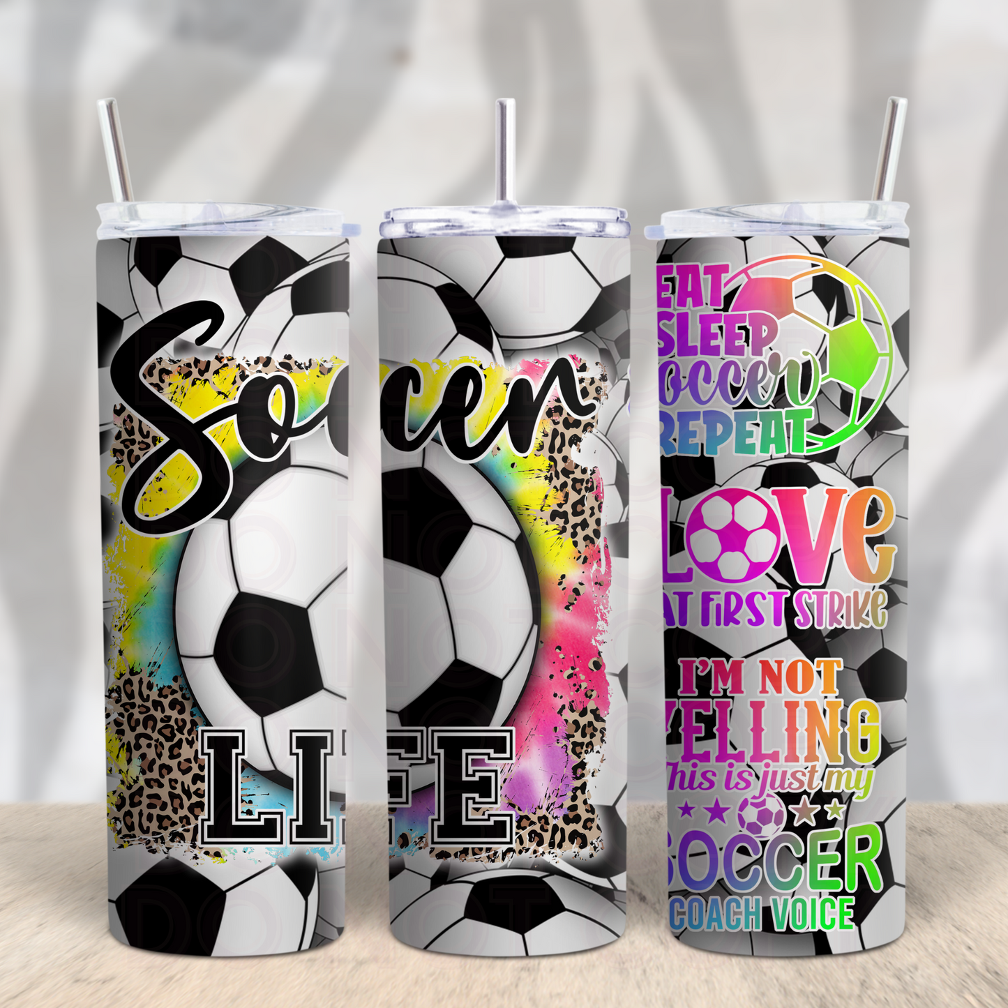 Soccer Life 20oz Skinny Tumbler Grape Vine Wholesale