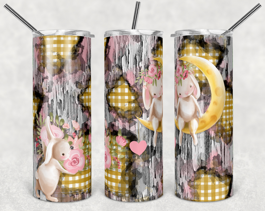 Sweet Easter Bunnies 20oz Skinny Tumbler Grape Vine Wholesale