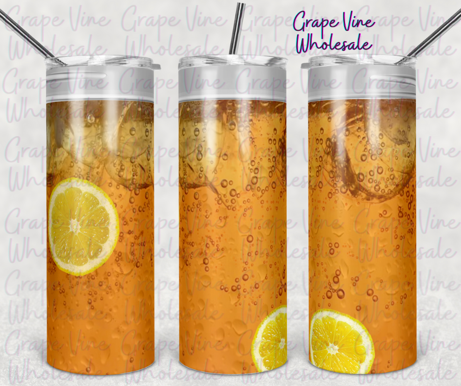 Tea With Lemon 20oz Skinny Tumbler Grape Vine Wholesale