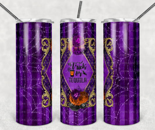 Trick Or Tequila 20oz Skinny Tumbler Grape Vine Wholesale