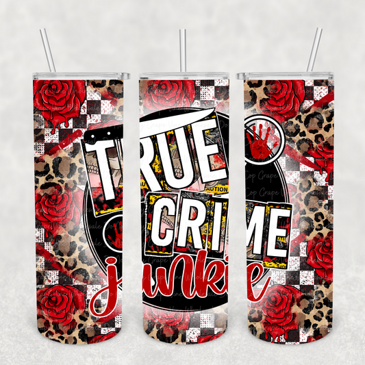 True Crime Junkie 20oz Skinny Tumbler Grape Vine Wholesale