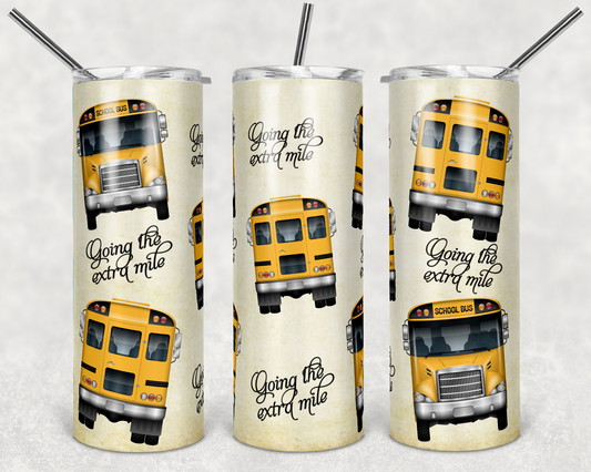 Vintage School Bus 20oz Skinny Tumbler Grape Vine Wholesale