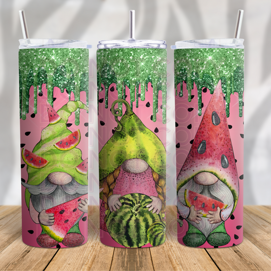 Watermelon Gnomes 20oz Skinny Tumbler Grape Vine Wholesale