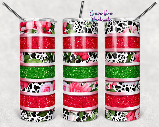 Watermelon Heifer 20oz Skinny Tumbler Grape Vine Wholesale