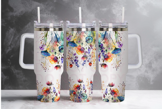 Wildflowers 40oz tumbler Grape Vine Wholesale